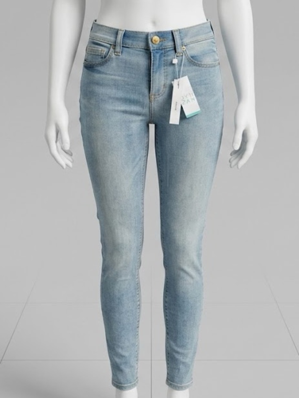 DYNDNM KATE Ankle Jeans - Light Wash Blue
